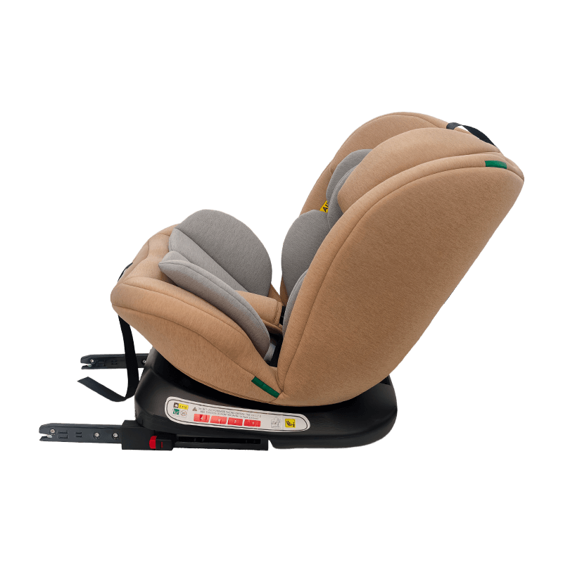 OG801A ECE R129 ISIZE 베이비 카 좌석 40-150cm ISOFIX 아동 안전 좌석 360도 어린이를위한 큰 기대기 회전