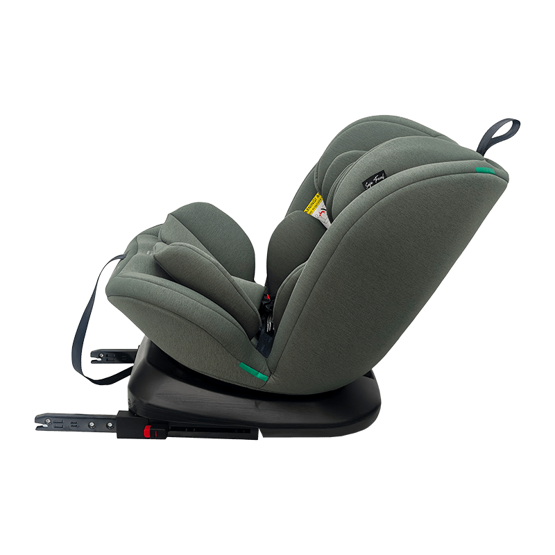 OG801A ECE R129 ISIZE 베이비 카 좌석 40-150cm ISOFIX 아동 안전 좌석 360도 어린이를위한 큰 기대기 회전