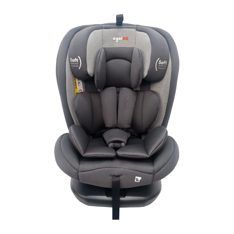 OG801A ECE R129 ISIZE 베이비 카 좌석 40-150cm ISOFIX 아동 안전 좌석 360도 어린이를위한 큰 기대기 회전