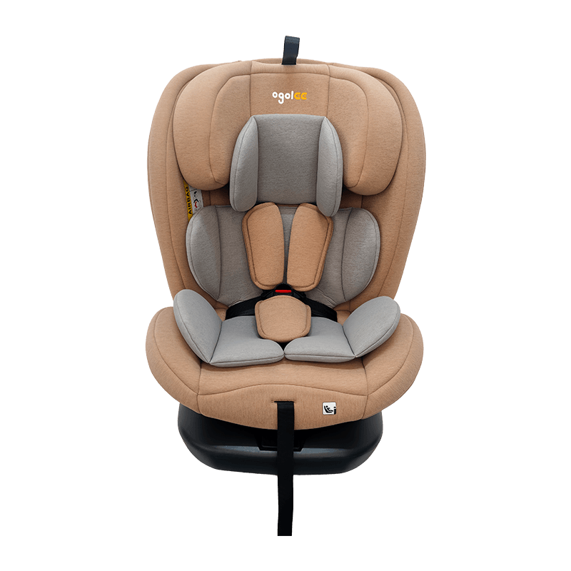 OG801A ECE R129 ISIZE 베이비 카 좌석 40-150cm ISOFIX 아동 안전 좌석 360도 어린이를위한 큰 기대기 회전