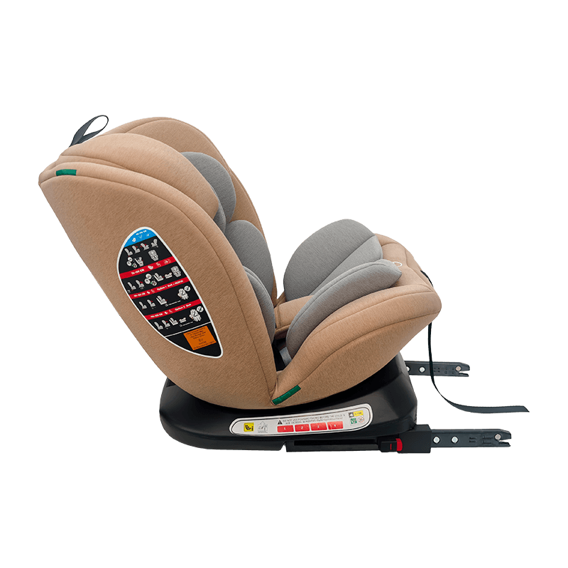 OG801A ECE R129 ISIZE 베이비 카 좌석 40-150cm ISOFIX 아동 안전 좌석 360도 어린이를위한 큰 기대기 회전